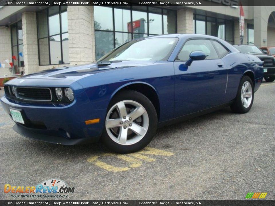 2009 Dodge Challenger SE Deep Water Blue Pearl Coat / Dark Slate Gray Photo #2