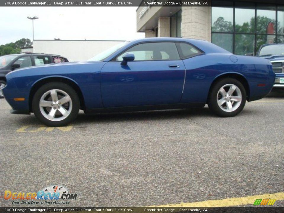 2009 Dodge Challenger SE Deep Water Blue Pearl Coat / Dark Slate Gray Photo #3