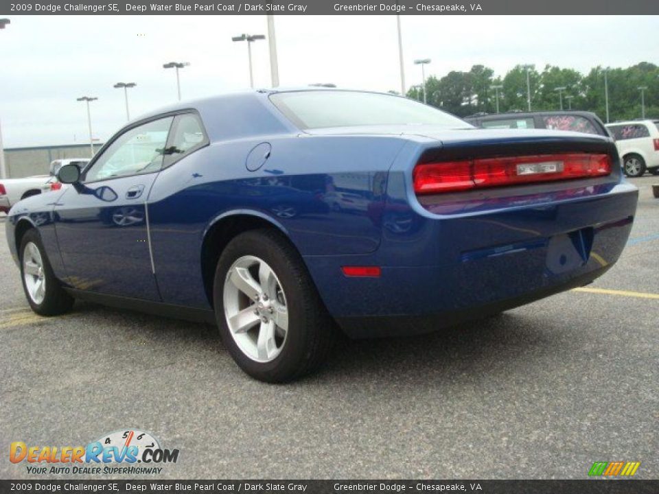 2009 Dodge Challenger SE Deep Water Blue Pearl Coat / Dark Slate Gray Photo #4