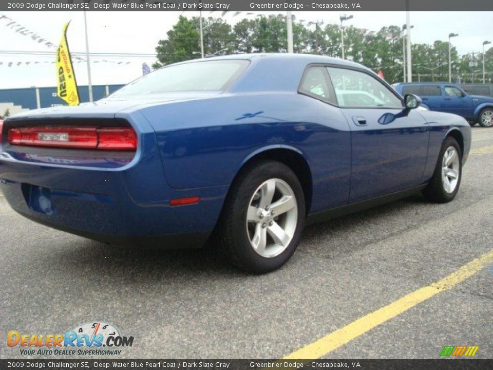 2009 Dodge Challenger SE Deep Water Blue Pearl Coat / Dark Slate Gray Photo #5