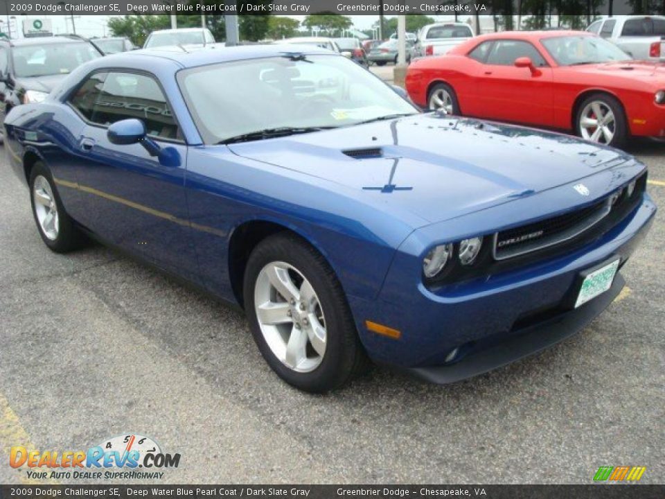 2009 Dodge Challenger SE Deep Water Blue Pearl Coat / Dark Slate Gray Photo #7