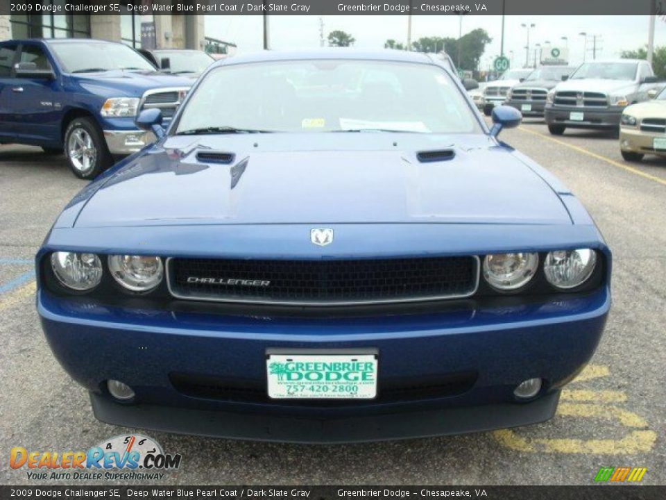 2009 Dodge Challenger SE Deep Water Blue Pearl Coat / Dark Slate Gray Photo #8
