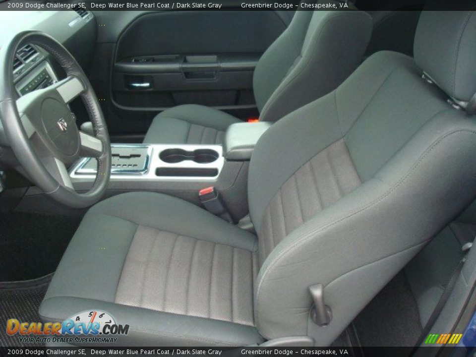 2009 Dodge Challenger SE Deep Water Blue Pearl Coat / Dark Slate Gray Photo #9