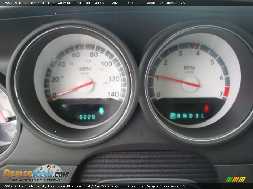 2009 Dodge Challenger SE Deep Water Blue Pearl Coat / Dark Slate Gray Photo #16