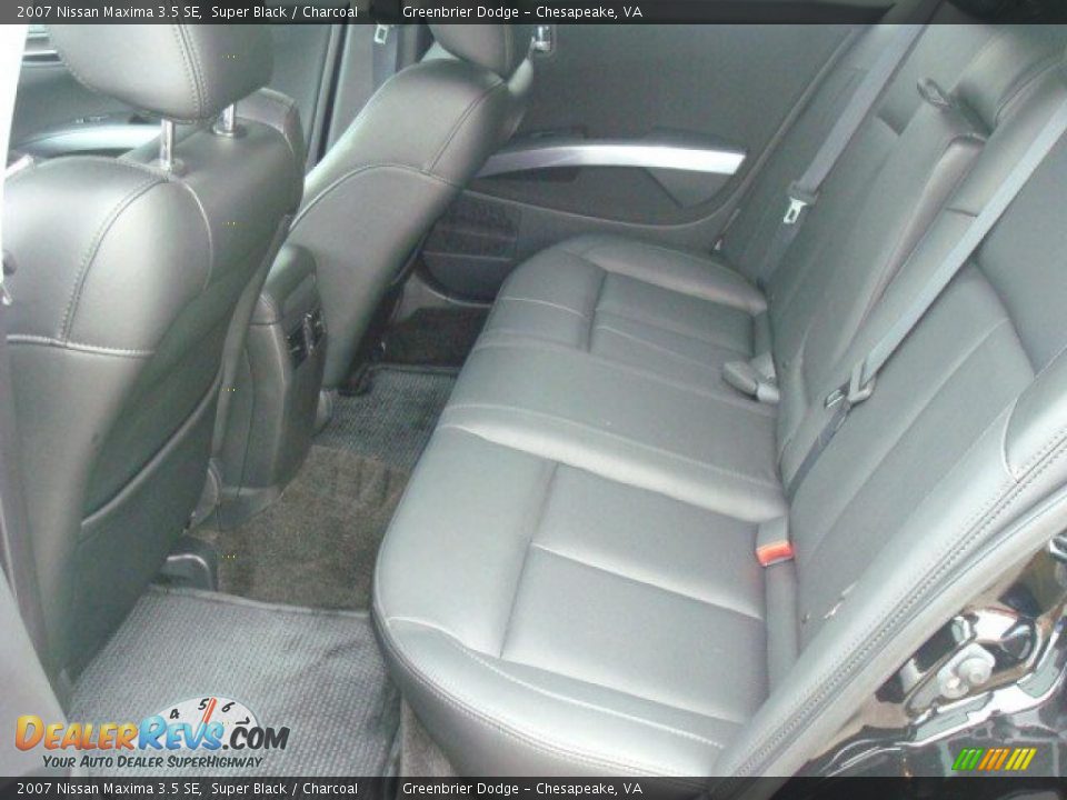 2007 Nissan Maxima 3.5 SE Super Black / Charcoal Photo #10