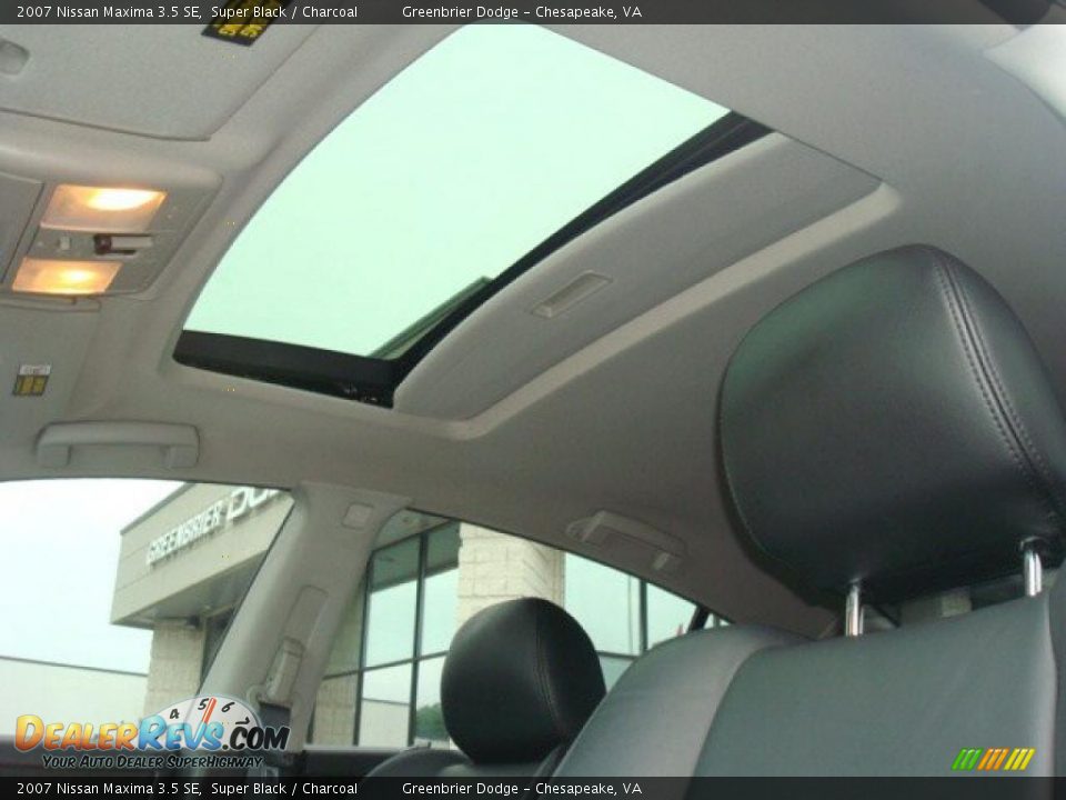 2007 Nissan Maxima 3.5 SE Super Black / Charcoal Photo #12