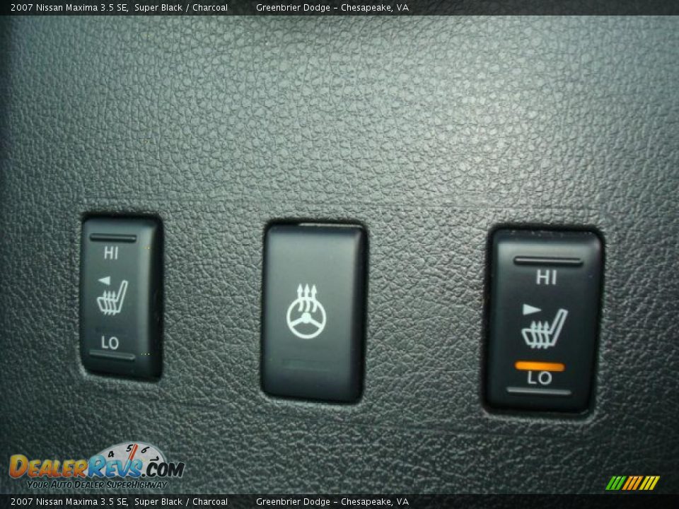 2007 Nissan Maxima 3.5 SE Super Black / Charcoal Photo #13
