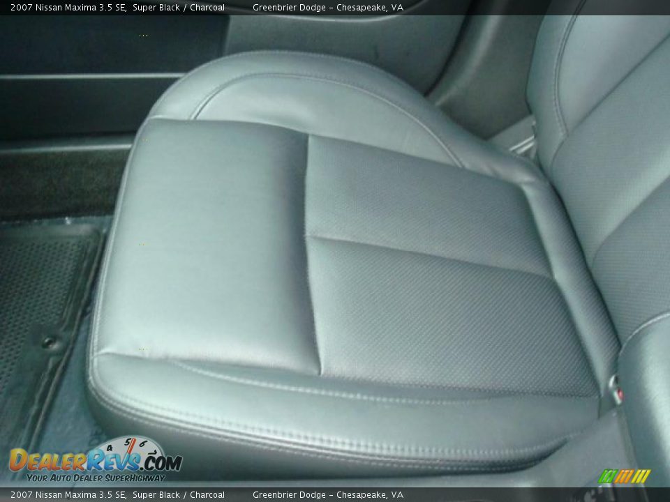 2007 Nissan Maxima 3.5 SE Super Black / Charcoal Photo #14