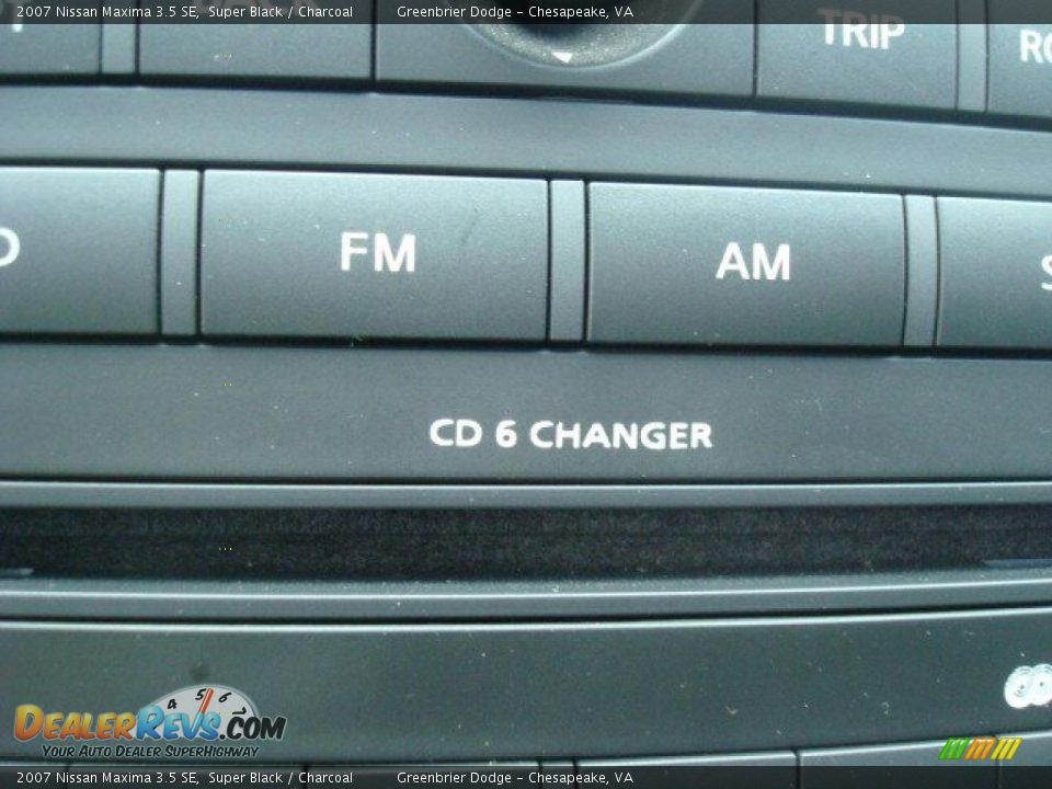 2007 Nissan Maxima 3.5 SE Super Black / Charcoal Photo #18