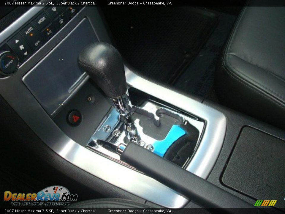 2007 Nissan Maxima 3.5 SE Super Black / Charcoal Photo #21
