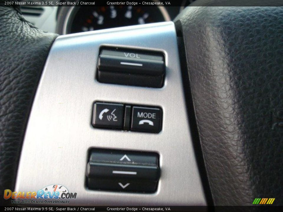 2007 Nissan Maxima 3.5 SE Super Black / Charcoal Photo #24
