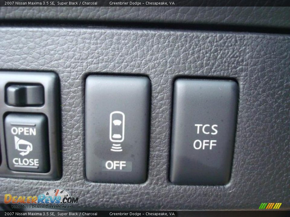 2007 Nissan Maxima 3.5 SE Super Black / Charcoal Photo #26