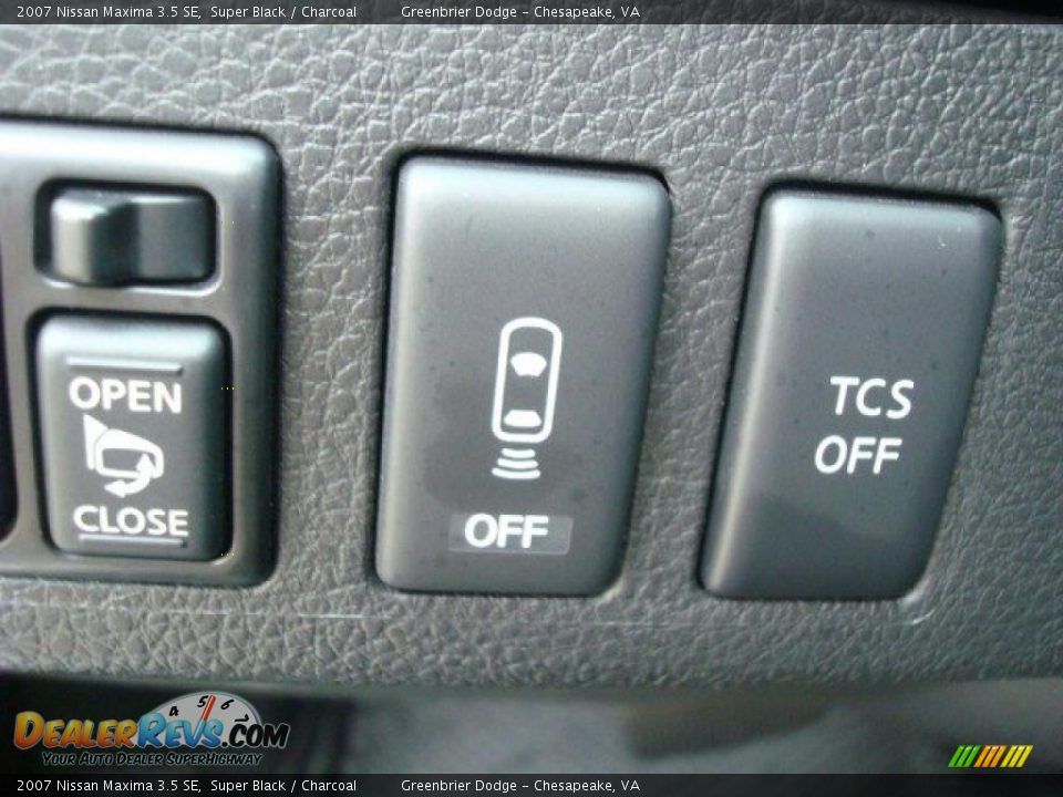 2007 Nissan Maxima 3.5 SE Super Black / Charcoal Photo #28