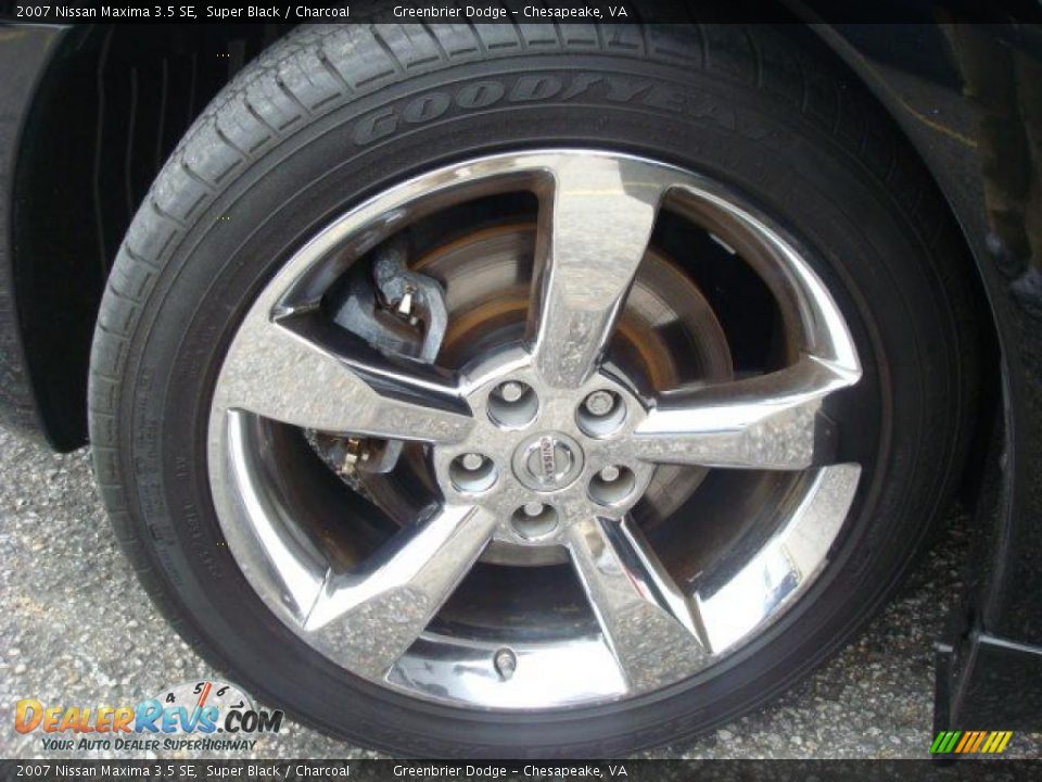 2007 Nissan Maxima 3.5 SE Super Black / Charcoal Photo #29