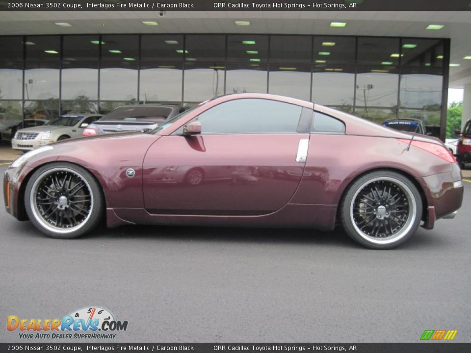 2006 Nissan 350Z Coupe Interlagos Fire Metallic / Carbon Black Photo #4