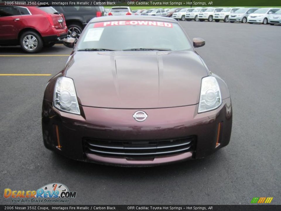 2006 Nissan 350Z Coupe Interlagos Fire Metallic / Carbon Black Photo #5