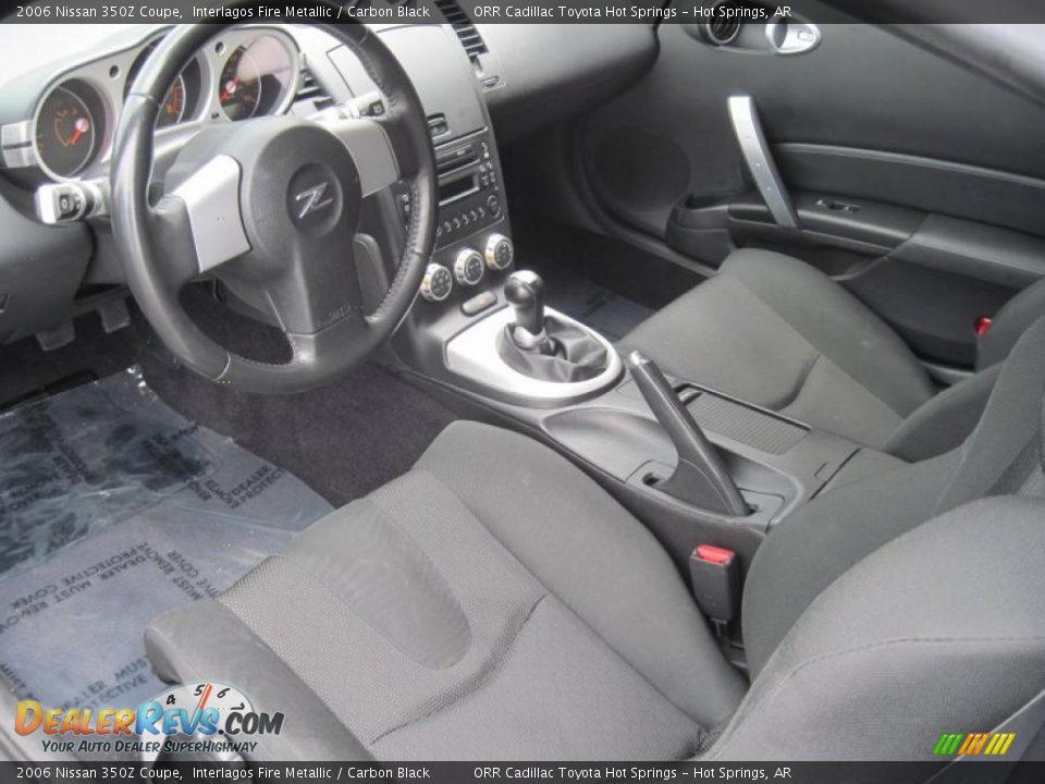 2006 Nissan 350Z Coupe Interlagos Fire Metallic / Carbon Black Photo #7