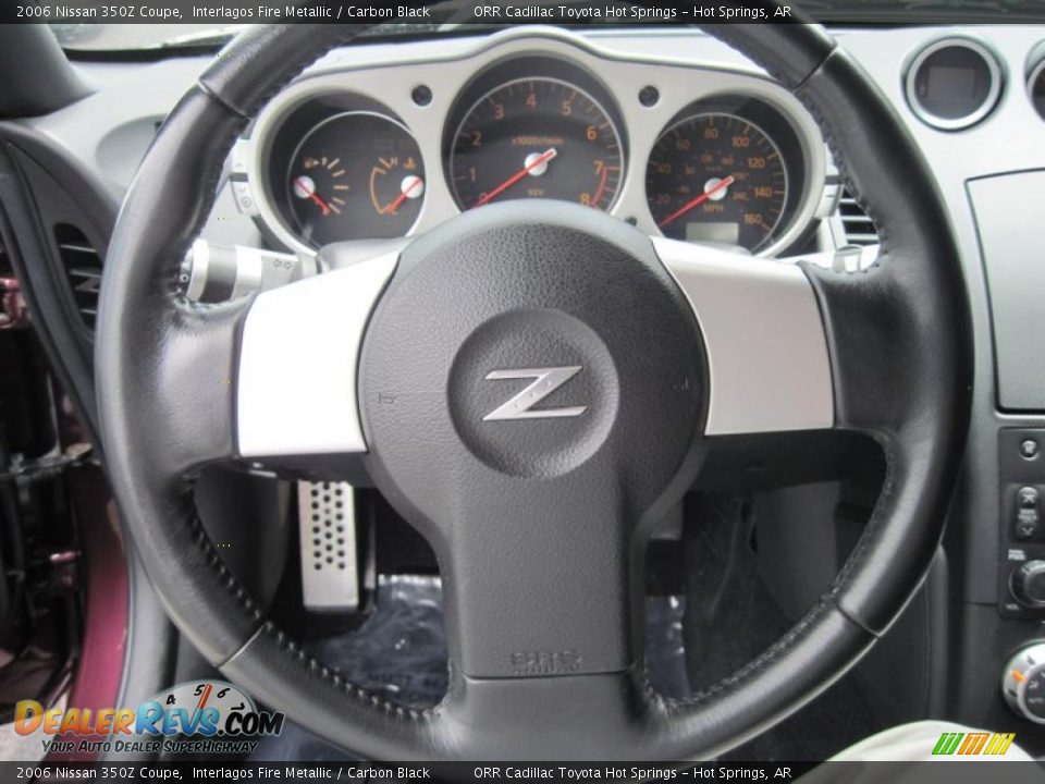 2006 Nissan 350Z Coupe Interlagos Fire Metallic / Carbon Black Photo #8