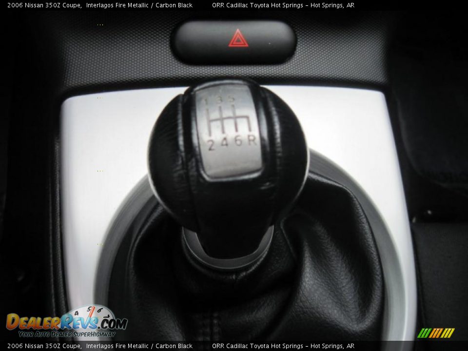 2006 Nissan 350Z Coupe Interlagos Fire Metallic / Carbon Black Photo #10