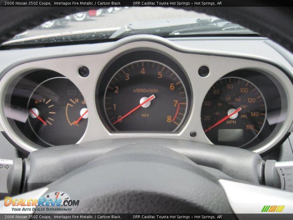 2006 Nissan 350Z Coupe Interlagos Fire Metallic / Carbon Black Photo #11