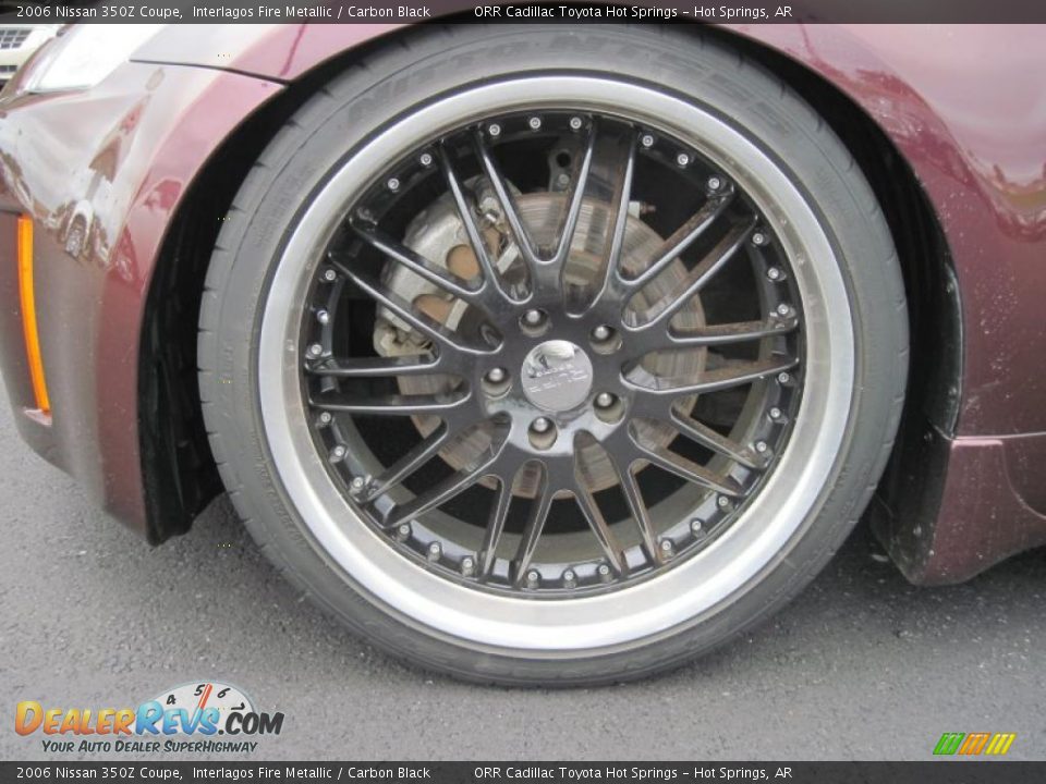 2006 Nissan 350Z Coupe Interlagos Fire Metallic / Carbon Black Photo #13