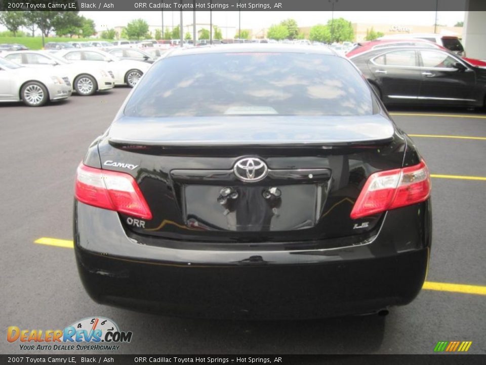 2007 Toyota Camry LE Black / Ash Photo #9