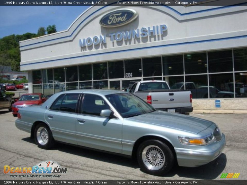 1996 Mercury Grand Marquis LS Light Willow Green Metallic / Green Photo #1