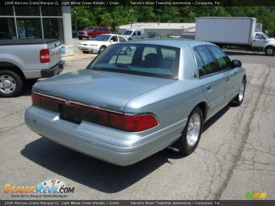 1996 Mercury Grand Marquis LS Light Willow Green Metallic / Green Photo #2