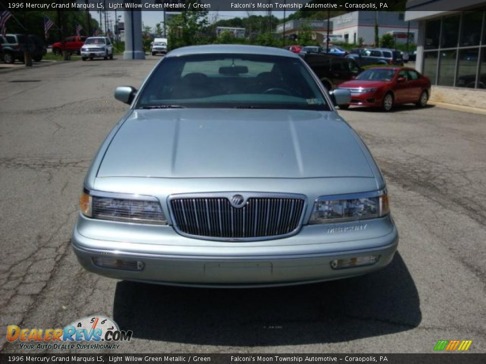 1996 Mercury Grand Marquis LS Light Willow Green Metallic / Green Photo #6