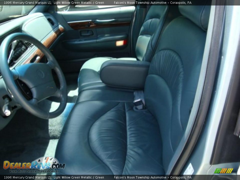 1996 Mercury Grand Marquis LS Light Willow Green Metallic / Green Photo #8