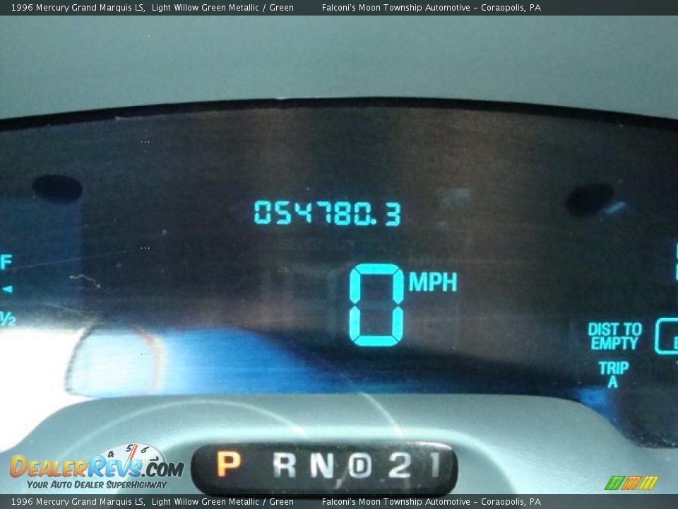 1996 Mercury Grand Marquis LS Light Willow Green Metallic / Green Photo #15