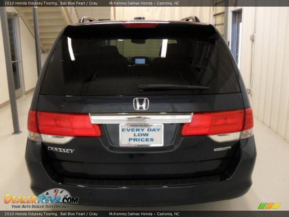 2010 Honda Odyssey Touring Bali Blue Pearl / Gray Photo #3