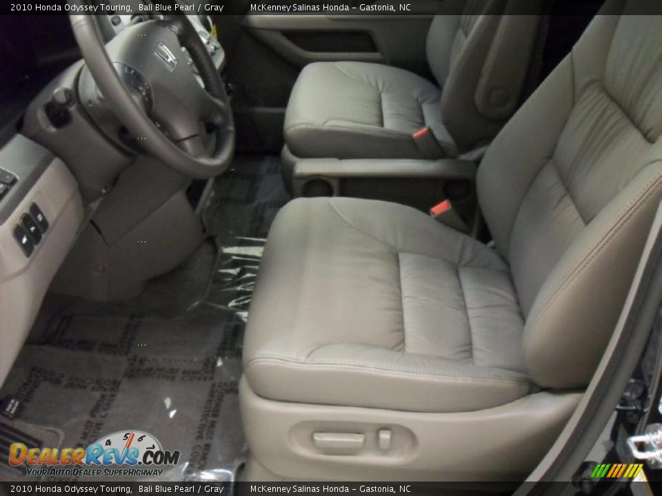 2010 Honda Odyssey Touring Bali Blue Pearl / Gray Photo #7