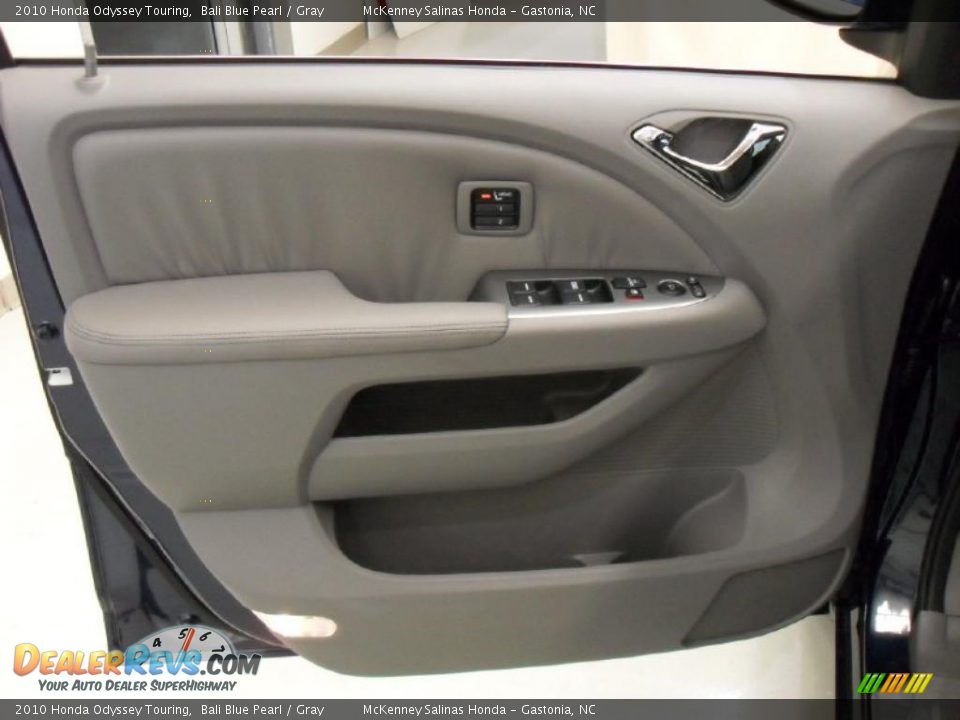 2010 Honda Odyssey Touring Bali Blue Pearl / Gray Photo #10