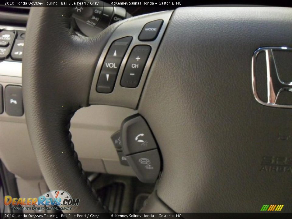 2010 Honda Odyssey Touring Bali Blue Pearl / Gray Photo #16