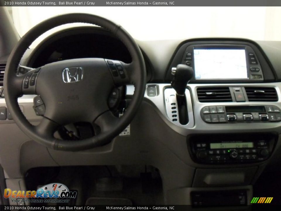 2010 Honda Odyssey Touring Bali Blue Pearl / Gray Photo #18