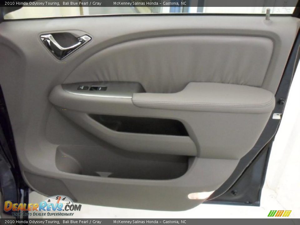 2010 Honda Odyssey Touring Bali Blue Pearl / Gray Photo #26