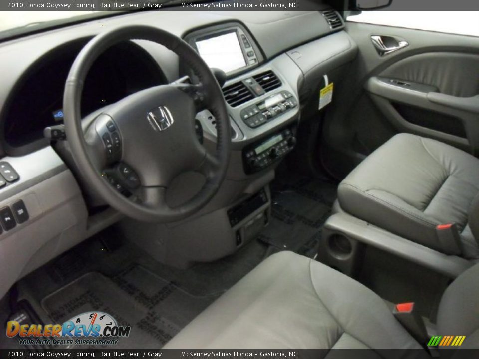 2010 Honda Odyssey Touring Bali Blue Pearl / Gray Photo #28