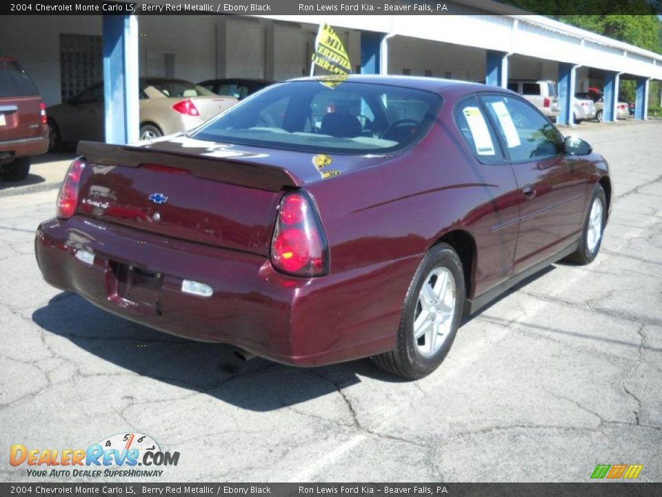2004 Chevrolet Monte Carlo LS Berry Red Metallic / Ebony Black Photo #2
