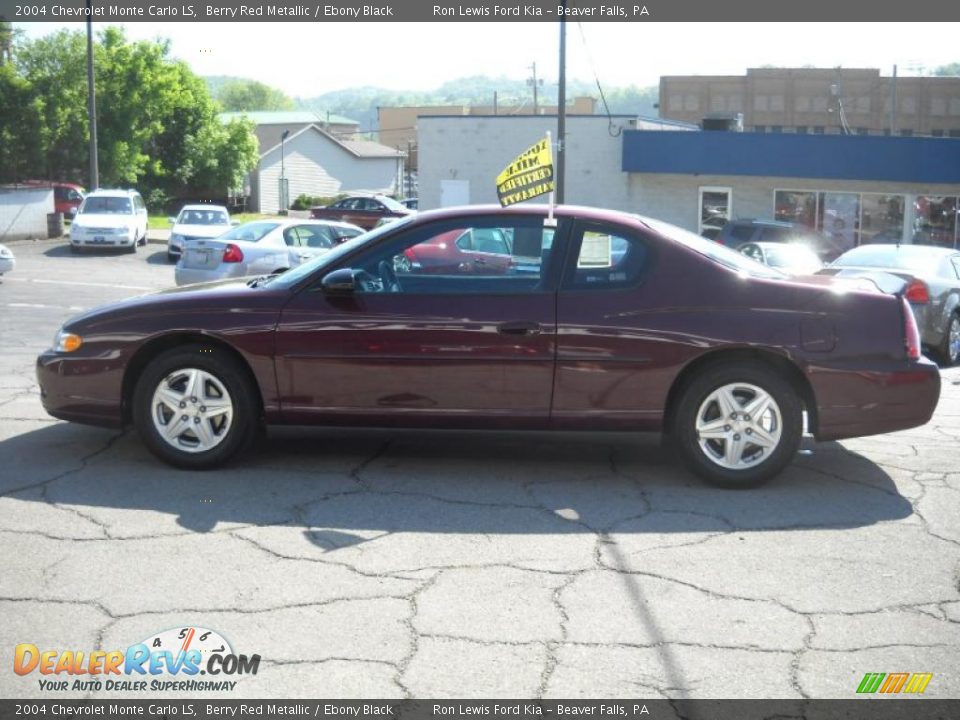 2004 Chevrolet Monte Carlo LS Berry Red Metallic / Ebony Black Photo #5