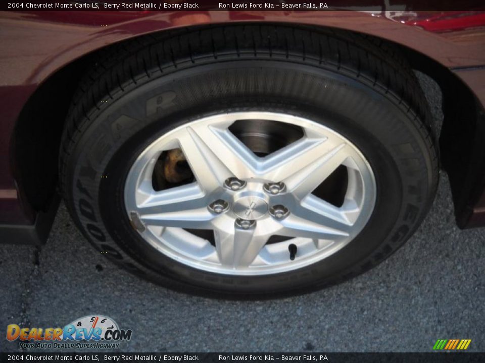2004 Chevrolet Monte Carlo LS Berry Red Metallic / Ebony Black Photo #13
