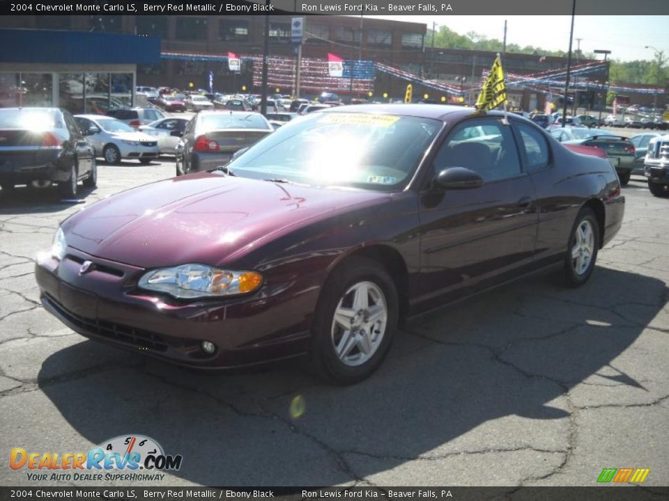 2004 Chevrolet Monte Carlo LS Berry Red Metallic / Ebony Black Photo #18