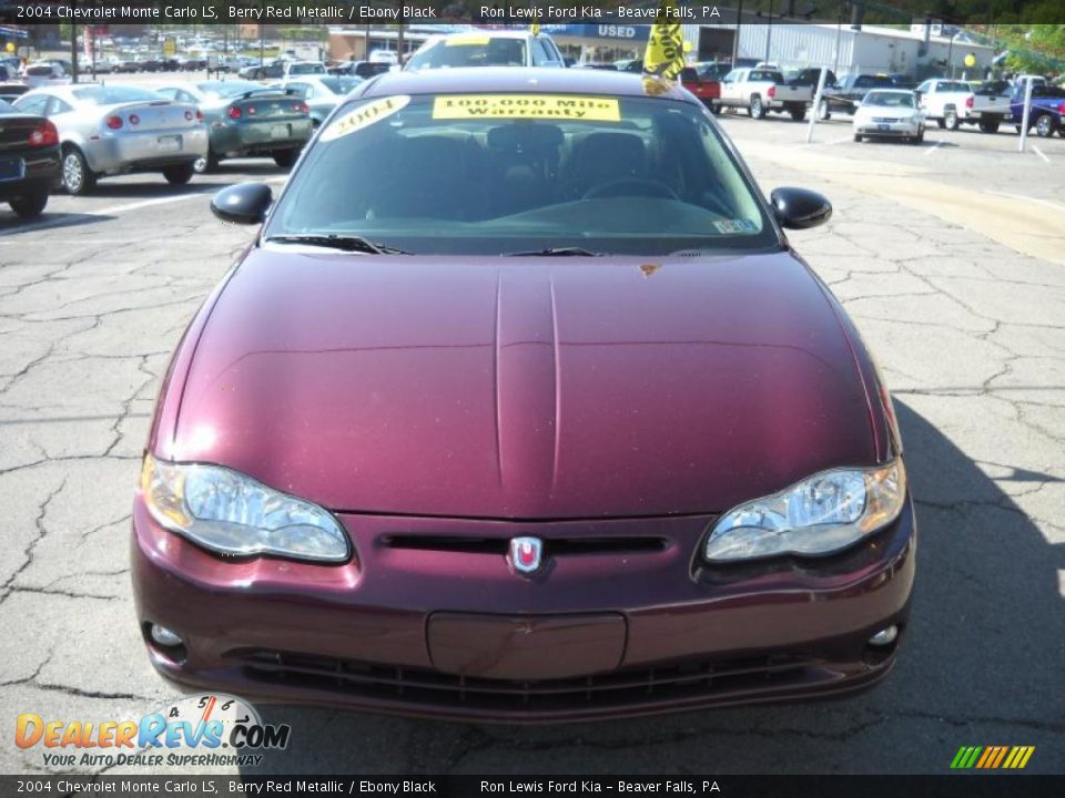 2004 Chevrolet Monte Carlo LS Berry Red Metallic / Ebony Black Photo #19