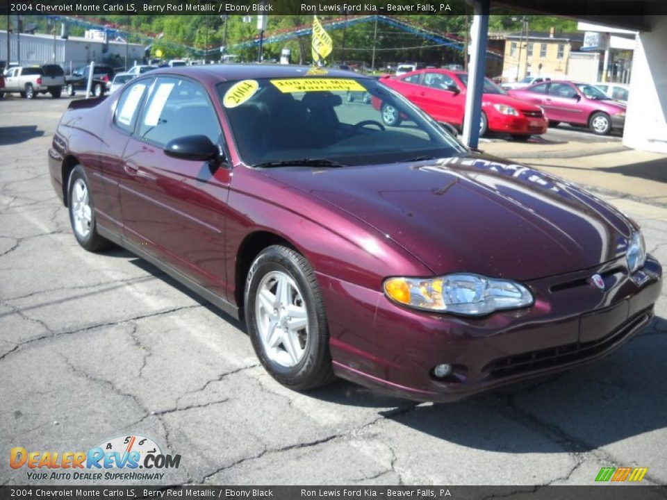 2004 Chevrolet Monte Carlo LS Berry Red Metallic / Ebony Black Photo #20