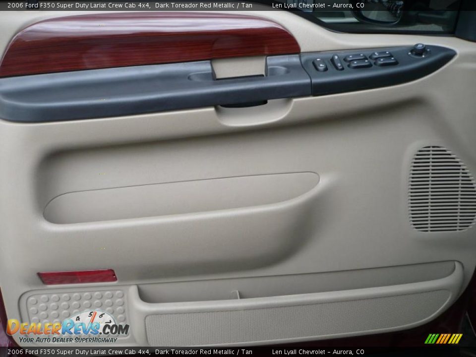2006 Ford F350 Super Duty Lariat Crew Cab 4x4 Dark Toreador Red Metallic / Tan Photo #7