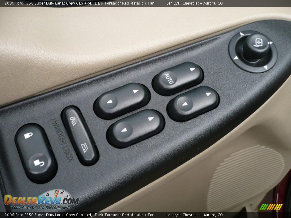 2006 Ford F350 Super Duty Lariat Crew Cab 4x4 Dark Toreador Red Metallic / Tan Photo #8