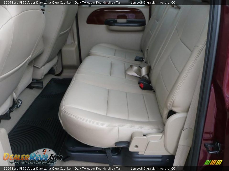 2006 Ford F350 Super Duty Lariat Crew Cab 4x4 Dark Toreador Red Metallic / Tan Photo #10