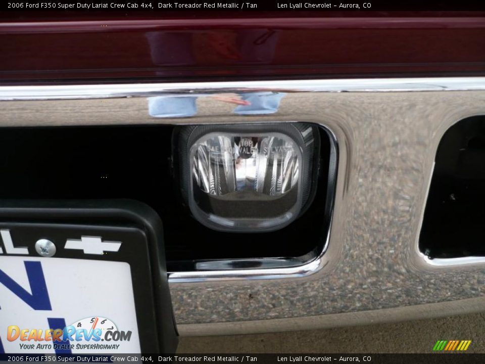 2006 Ford F350 Super Duty Lariat Crew Cab 4x4 Dark Toreador Red Metallic / Tan Photo #19