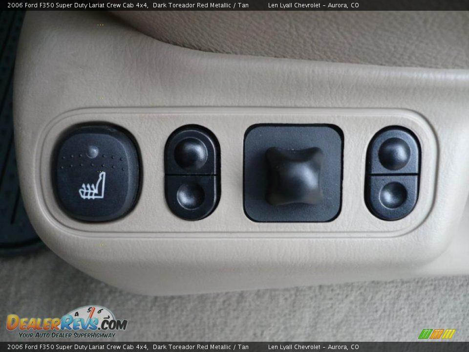 2006 Ford F350 Super Duty Lariat Crew Cab 4x4 Dark Toreador Red Metallic / Tan Photo #23
