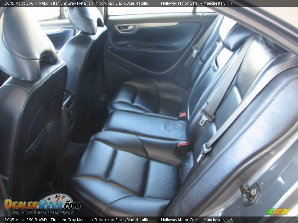 2005 Volvo S60 R AWD Titanium Gray Metallic / R Nordkap Black/Blue Metallic Photo #6